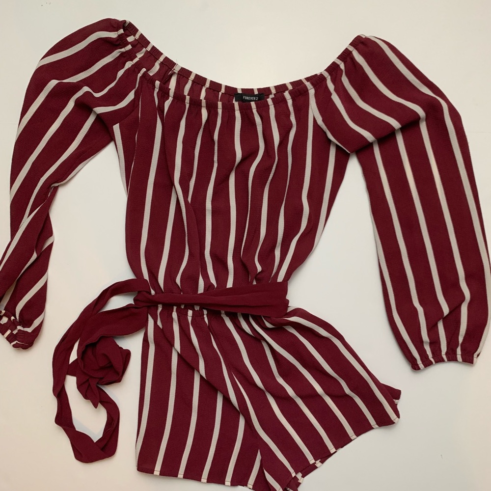 Striped romper